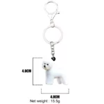 Bichon Frise Dog Key Chains - Image 3