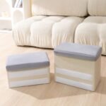 Bichon Frise Stairs – 3-step dog ramp with storage. Anti-slip, washable suede design helps your small dog reach furniture safely and comfortably.