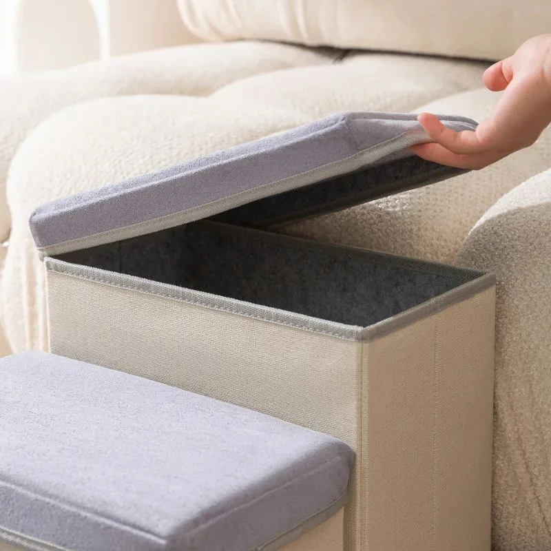 Bichon Frise Stairs – 3-step dog ramp with storage. Anti-slip, washable suede design helps your small dog reach furniture safely and comfortably.