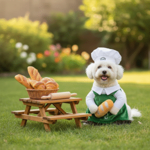 Bichon Frise Baker Costume 7