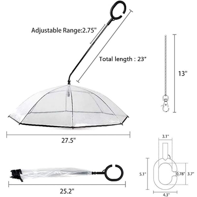 bichon leash umbrella
