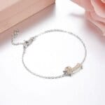 925 Sterling Silver Bichon Frise Bracelet