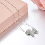 925 Sterling Silver Bichon Frise Necklace