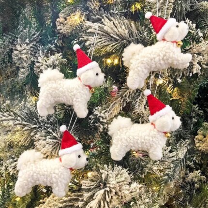 Bichon Frise Christmas Ornaments