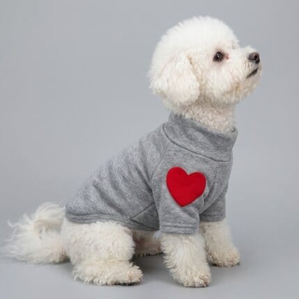 Bichon Frise Love Patch Sweatshirt