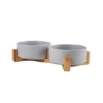 Ceramic Bichon Frise Dog Bowl