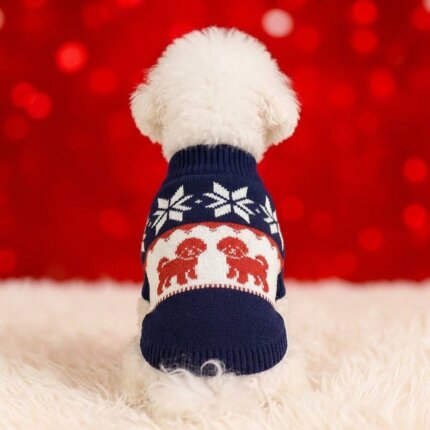 Christmas Elk Bichon Sweater