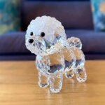 Crystal Bichon Frise Figurine
