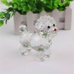 Crystal Bichon Frise Figurine