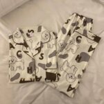 Cute Bichon Frise Pajama Set for Women