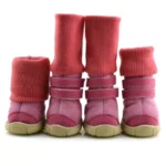 Deer Leather Bichon Frise Snow Boots