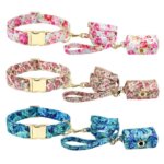 Floral Leash, Collar & Bag Set