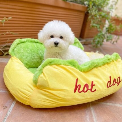 Hot Dog Bichon Bed