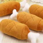 Plush Chicken Leg Toy for Bichon