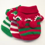 Pom-Pom Xmas Collar Bichon Sweater