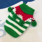 Pom-Pom Xmas Collar Bichon Sweater