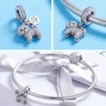 Sparkling Sterling Silver Bichon Charm