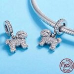 Sparkling Sterling Silver Bichon Charm