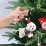 Tartan Bichon Frise Ornaments