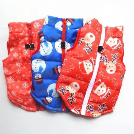 Winter Christmas Bichon Vests