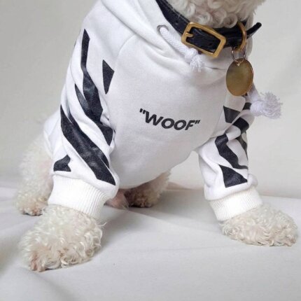 WOOF Hoodies for Bichon Frise